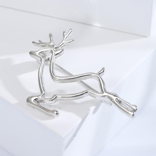 Tibetan Style Brooch, Deer, plated, for woman, more colors for choice, nickel, lead & cadmium free, Sold By PC