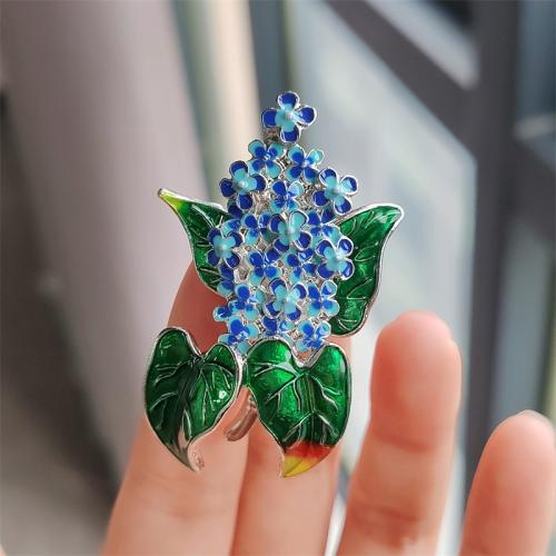 Tibetan Style Brooches, plated, fashion jewelry & enamel, more colors for choice, nickel, lead & cadmium free, 33x53mm, Sold By PC