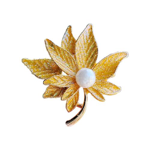 Tibetan Style Brooches, Flower, plated, fashion jewelry & enamel, more colors for choice, nickel, lead & cadmium free, 42x42mm, Sold By PC