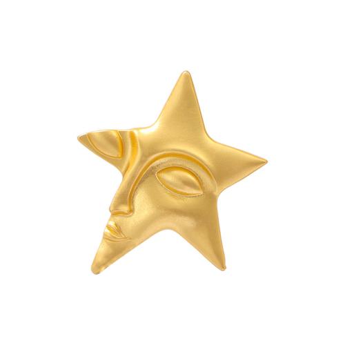 Tibetan Style Brooches, Star, plated, for woman, more colors for choice, Sold By PC