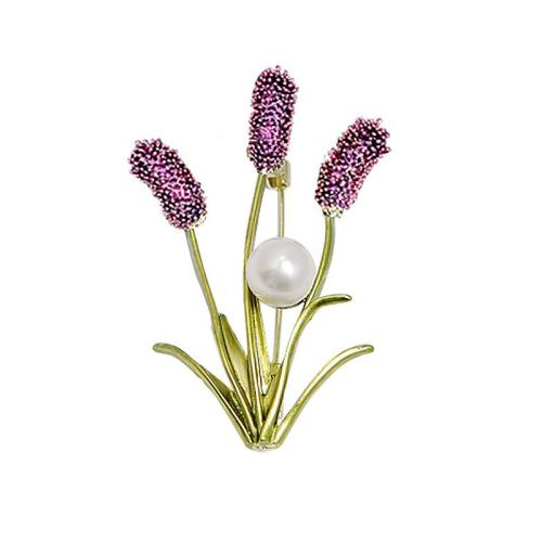 Tibetan Style Brooches, with Plastic Pearl, plated, different styles for choice & for woman & enamel & with rhinestone, more colors for choice, Sold By PC