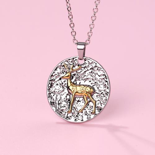 Zinc Alloy Jewelry Necklace plated for woman silver color Sold By PC