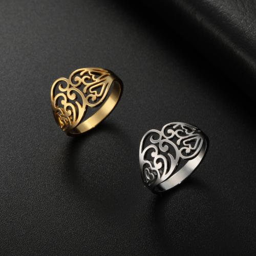 Edelstahl Ringe, 304 Edelstahl, unisex & verschiedene Größen vorhanden & hohl, keine, verkauft von PC