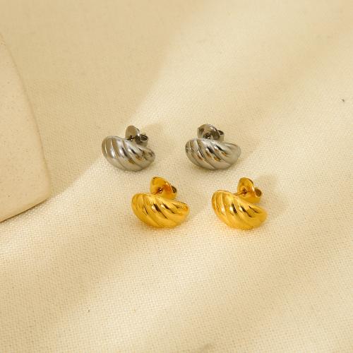 Stainless Steel Stud Earrings 304 Stainless Steel fashion jewelry & for woman Sold By Pair