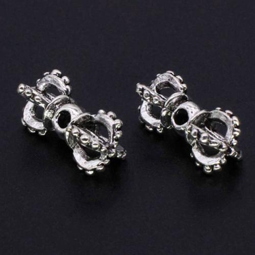 Tibetan Style Spacer Beads, antique silver color plated, DIY, nickel, lead & cadmium free, 15.86x7.70mm, Hole:Approx 2mm, Sold By PC