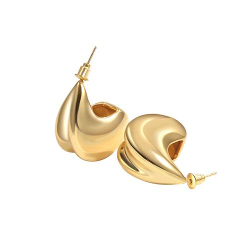 Brass Stud Earring, plated, for woman, more colors for choice, 24.40x21x15mm, Sold By Pair