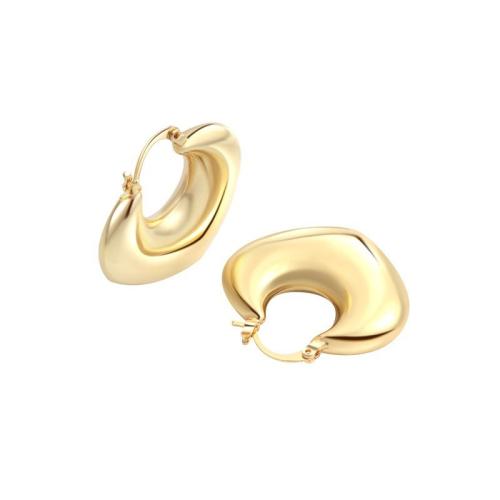 Laiton Leverback boucle d'oreille, Placage, pour femme, plus de couleurs à choisir, 30.50x30x7.60mm, Vendu par paire