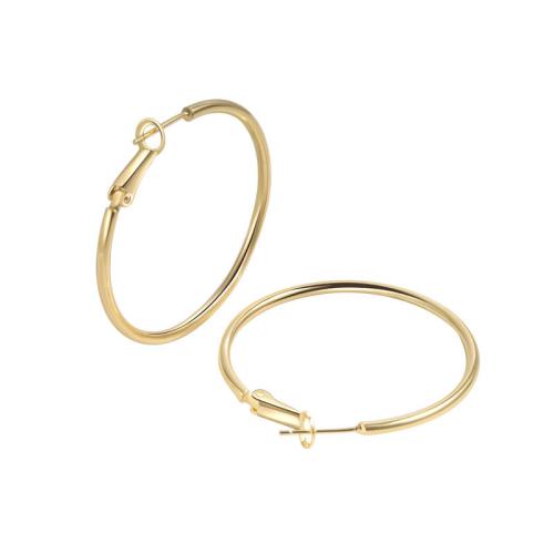 Brass Leverback Earring plated for woman 39mm Sold By Pair