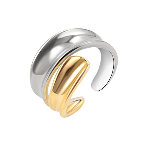 Anello in ottone, placcato, per la donna, color platino, Venduto da PC