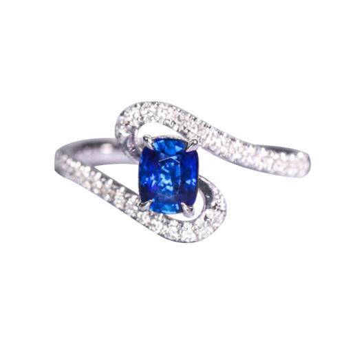 ottone anello, Motivo geometrico, placcato platino, formato differente per scelta & Micro spianare cubic zirconia & per la donna, Misura:6-10, Venduto da PC