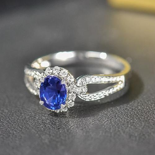 laiton bague, fleur, Plaqué de platine, normes différentes pour le choix & pavé de micro zircon & pour femme & creux, Taille:6-10, Vendu par PC