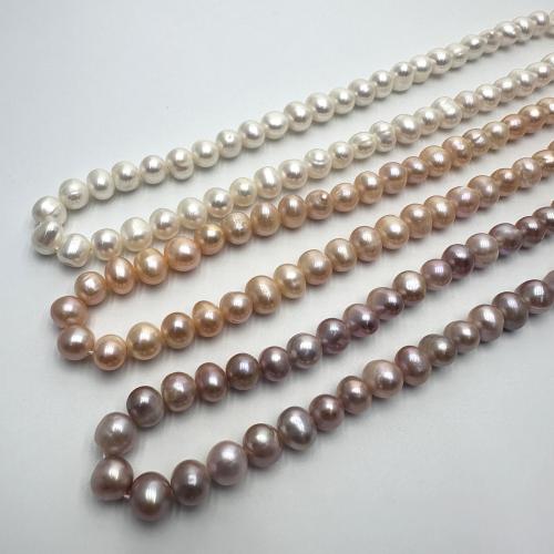 Cultured Potato Freshwater Pearl Beads DIY 7-8mm Sold Per Approx 37 cm Strand