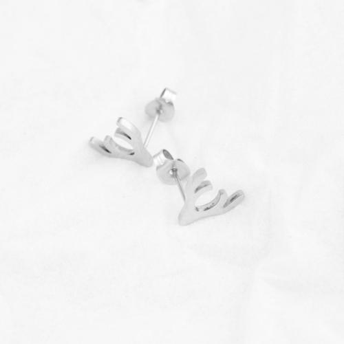 Stainless Steel Stud Earrings, 304 Stainless Steel, fashion jewelry & for woman, 12mm, Sold By Pair