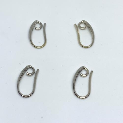 Brass Hook Earwire, Mesing, možete DIY, više boja za izbor, 7.80x15x0.67mm, Približno 100računala/Torba, Prodano By Torba