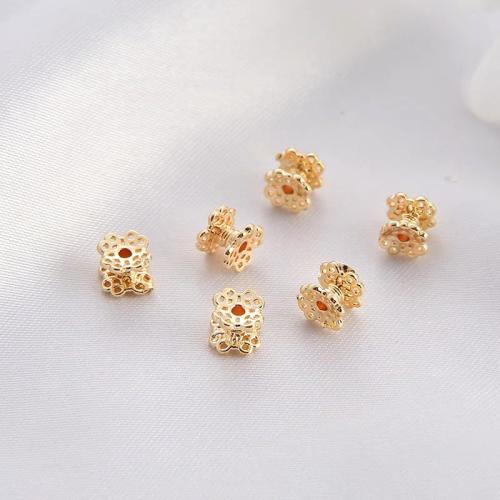 Brass Spacer Beads, DIY, more colors for choice, 4.70x5.70mm, Hole:Approx 1mm, Approx 20PCs/Bag, Sold By Bag