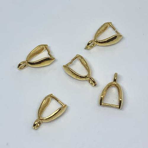 Brass Pinch Bail, DIY & different size for choice, more colors for choice, Approx 100PCs/Bag, Sold By Bag