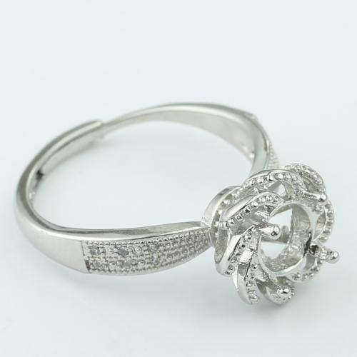 Brass Bezel Ring Base, DIY & different styles for choice & micro pave cubic zirconia, Sold By PC