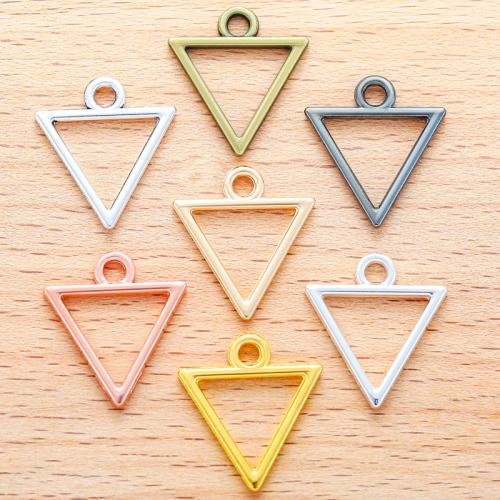 Tibetan Style Pendants, Triangle, plated, DIY, more colors for choice, 20x18mm, 100PCs/Bag, Sold By Bag