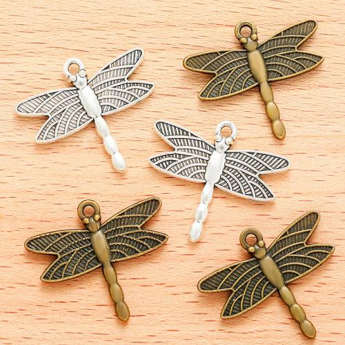 Zinc Alloy Animal Pendants Dragonfly plated DIY Sold By Bag