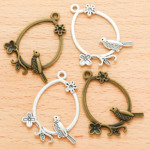 Zinc Alloy Animal Pendants Bird plated DIY Sold By Bag