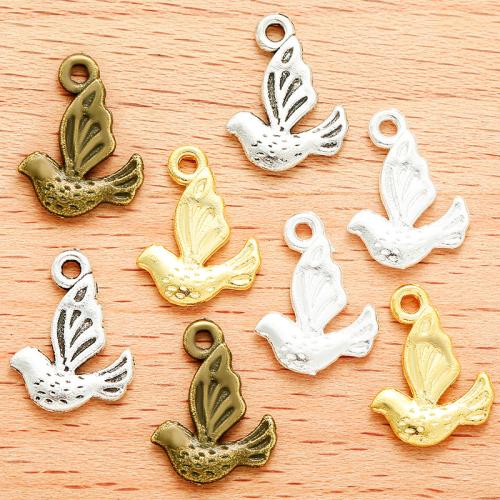 Zinc Alloy Animal Pendants Bird plated DIY Sold By Bag