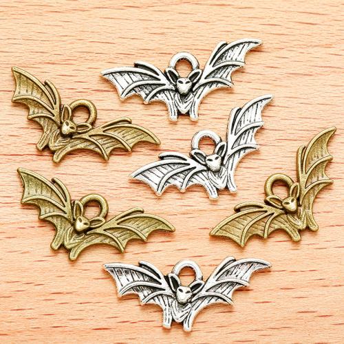 Tibetan Style Animal Pendants, Bat, plated, DIY, more colors for choice, 21x10mm, 100PCs/Bag, Sold By Bag