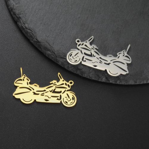 Stainless Steel Pendants 304 Stainless Steel Motorcycle plated DIY Sold By PC