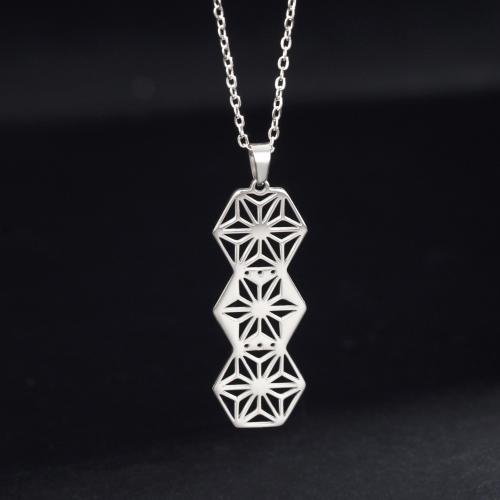 Stainless Steel Jewelry Necklace, 304 Stainless Steel, with 5cm extender chain, plated, fashion jewelry, more colors for choice, 39.90x14.60mm, Length:45 cm, Sold By PC