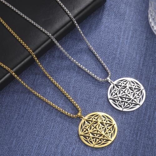 Stainless Steel Jewelry Necklace 304 Stainless Steel plated fashion jewelry Length 60 cm Sold By PC