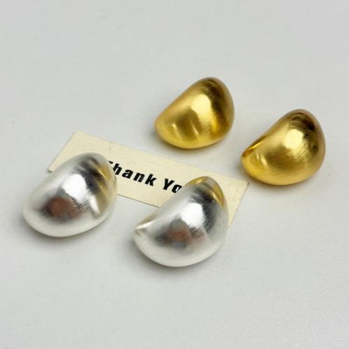 Brass Stud Earring Teardrop plated fashion jewelry & for woman Sold By Pair