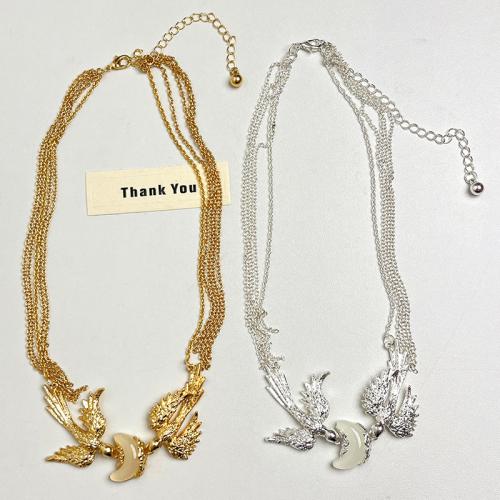 Zinc Alloy Jewelry Necklace with 11cm extender chain plated fashion jewelry & for woman Length Approx 42 cm Sold By PC