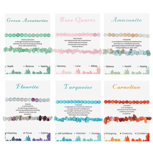 Gemstone Bracelets, handmade, different materials for choice & Unisex, more colors for choice, Sold By PC