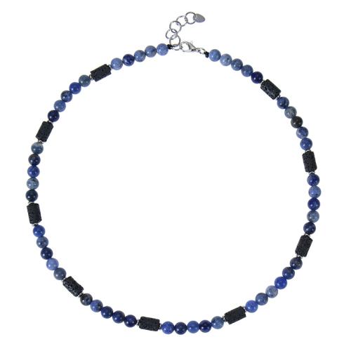 Collier bijoux de pierre gemme, Acier inoxydable 304, avec pierre gemme, fait à la main, différents matériaux pour le choix & pour femme, plus de couleurs à choisir, Vendu par PC