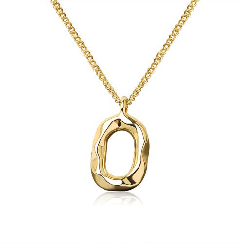 Brass Necklace, with 4cm extender chain, plated, for woman, more colors for choice, Length:Approx 46 cm, Sold By PC