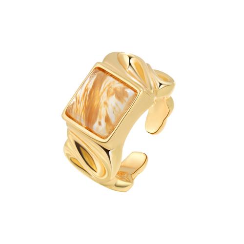 Anillo de dedo de latón, metal, con Cristal, chapado, para mujer, más colores para la opción, Vendido por UD