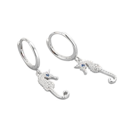 Boucles d'oreilles en laiton zircon cubique pavent, Placage, pavé de micro zircon & pour femme, plus de couleurs à choisir, 6.50x26mm, Vendu par PC