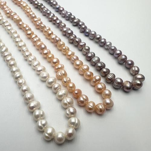 Cultured Potato Freshwater Pearl Beads, DIY, more colors for choice, 5-6mm, Sold Per Approx 36 cm Strand