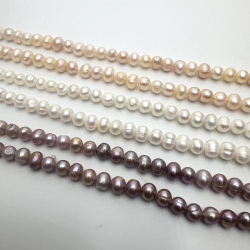 Cultured Potato Freshwater Pearl Beads, DIY, more colors for choice, 5-6mm, Sold Per Approx 36 cm Strand