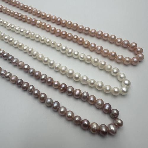 Cultured Potato Freshwater Pearl Beads, DIY, more colors for choice, 5-6mm, Sold Per Approx 37 cm Strand