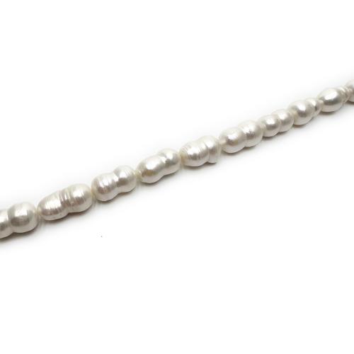 Natural Freshwater Pearl Loose Beads, irregular, DIY, white, 8-9mm, Sold Per Approx 37 cm Strand