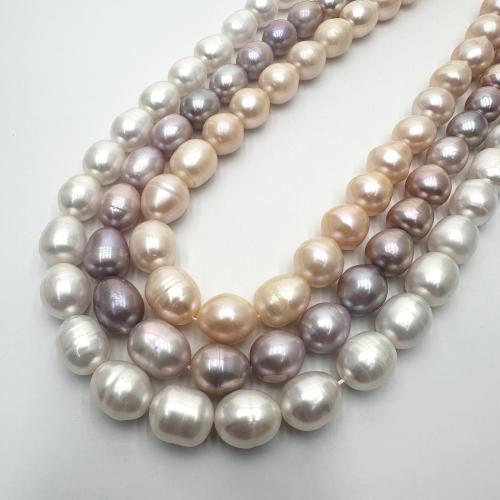 Rýže kultivované sladkovodní perle, Sladkovodní Pearl, DIY, více barev na výběr, 11-12mm, Prodáno za Cca 37 cm Strand