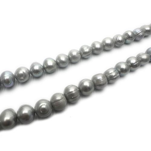 Cultured Potato Freshwater Pearl Beads, DIY, grey, 8-9mm, Sold Per Approx 37 cm Strand