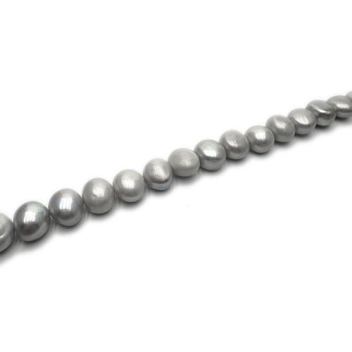 Keshi Cultured Freshwater Pearl Beads, DIY, grey, 11-12mm, Sold Per Approx 37 cm Strand