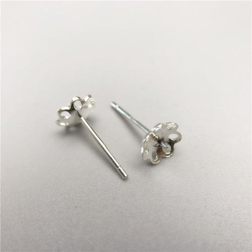 925 Sterling Silver Earring Post, DIY & different size for choice & different styles for choice, Sold By Pair