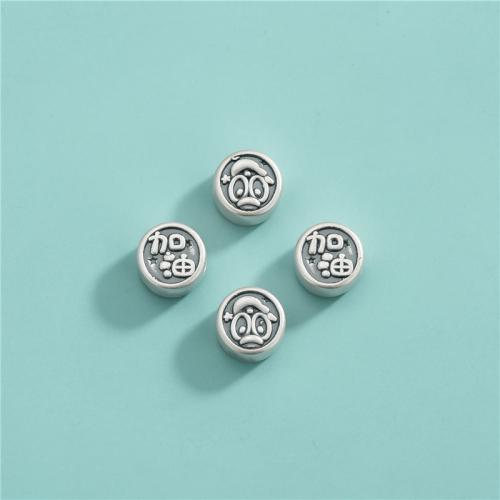 Spacer Beads Jóias, 925 de prata esterlina, DIY, 10.80mm, Buraco:Aprox 2.5mm, vendido por PC