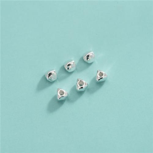 925 Sterling Silver Beads, DIY, 3x2.50mm, Hole:Approx 1.2mm, Sold By PC