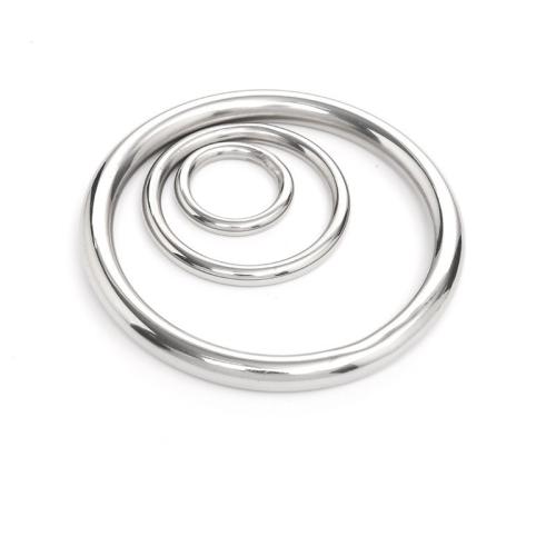 Stainless Steel Ring σύνδεση, 304 από ανοξείδωτο χάλυβα, διαφορετικό μέγεθος για την επιλογή, αρχικό χρώμα, Sold Με PC