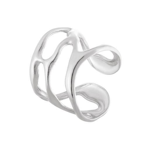 Stainless Steel Finger Ring, 304 Stainless Steel, fashion jewelry & for woman, more colors for choice, inside diameter 17mm, Sold By PC