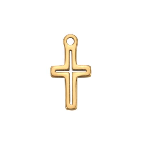 Stainless Steel Cross Pendants, 304 Stainless Steel, fashion jewelry & for woman, more colors for choice, 5.30x10mm, Sold By PC