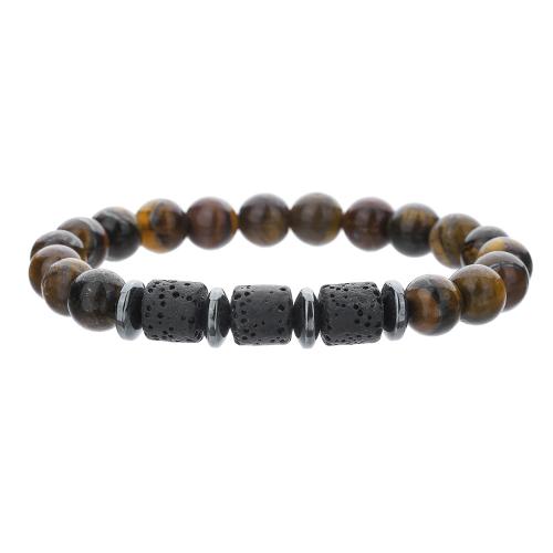 Gemstone Armbånd, Natursten, mode smykker & Unisex, flere farver til valg, Længde Ca. 18-19 cm, Solgt af PC